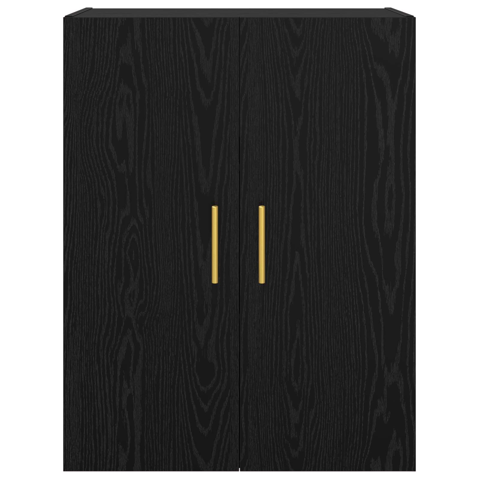 Wandschrank 2 pcs Schwarz Eichen-Optik 69,5 x 34 x 90 cm