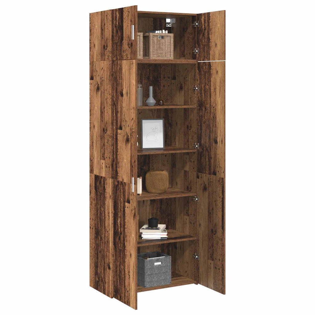 Aufbewahrungsschrank 3 pcs Altholz