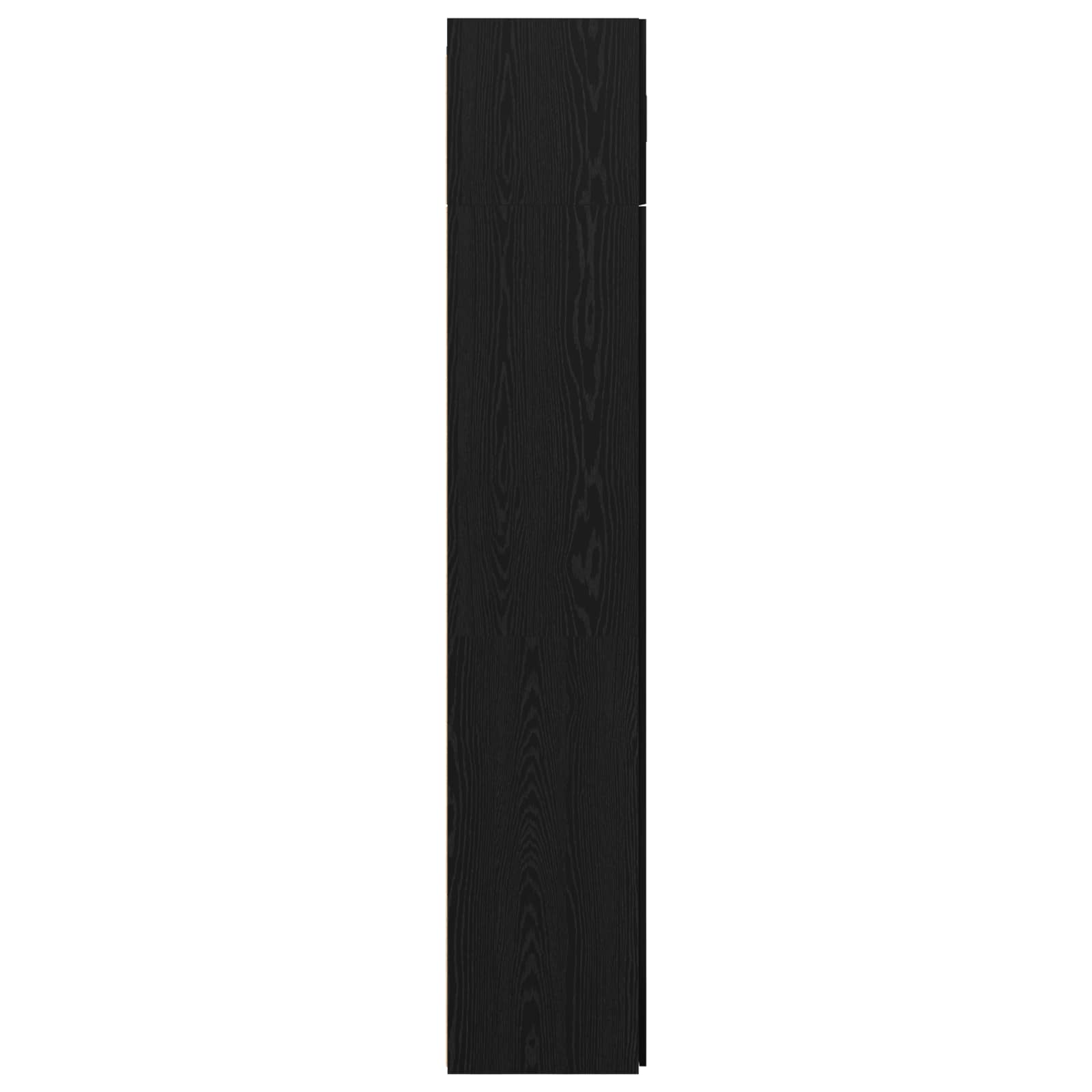 Aufbewahrungsschrank 3 pcs Schwarz Eichen-Optik