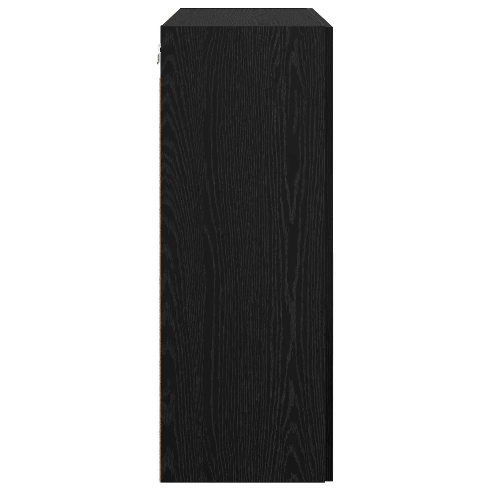 Wandschrank 2 pcs Schwarz Eichen-Optik 69,5 x 34 x 90 cm
