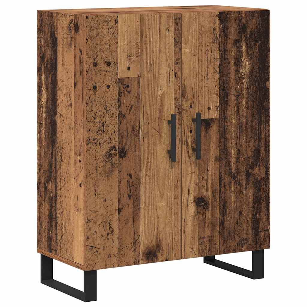 Highboard 2 pcs Altholz Holzwerkstoff