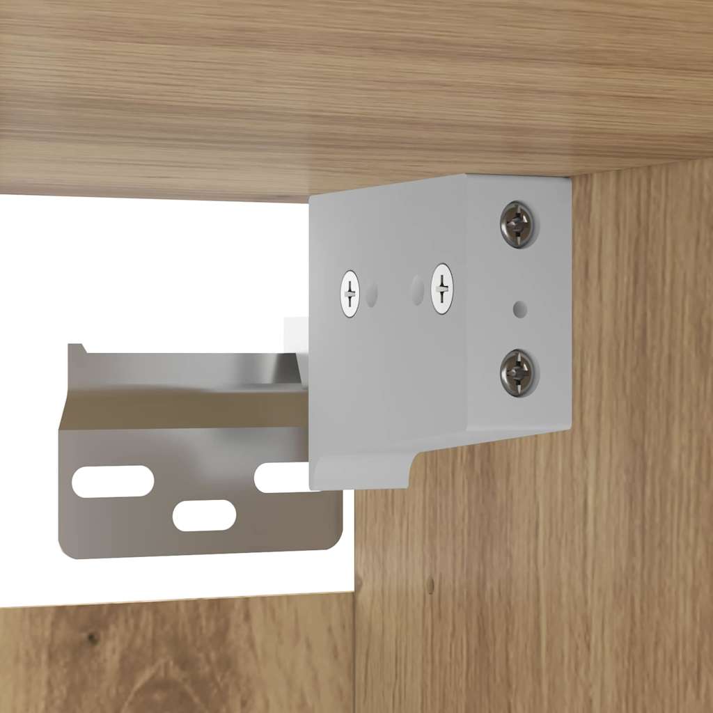 Highboard 2 pcs Artisan-Eiche Holzwerkstoff