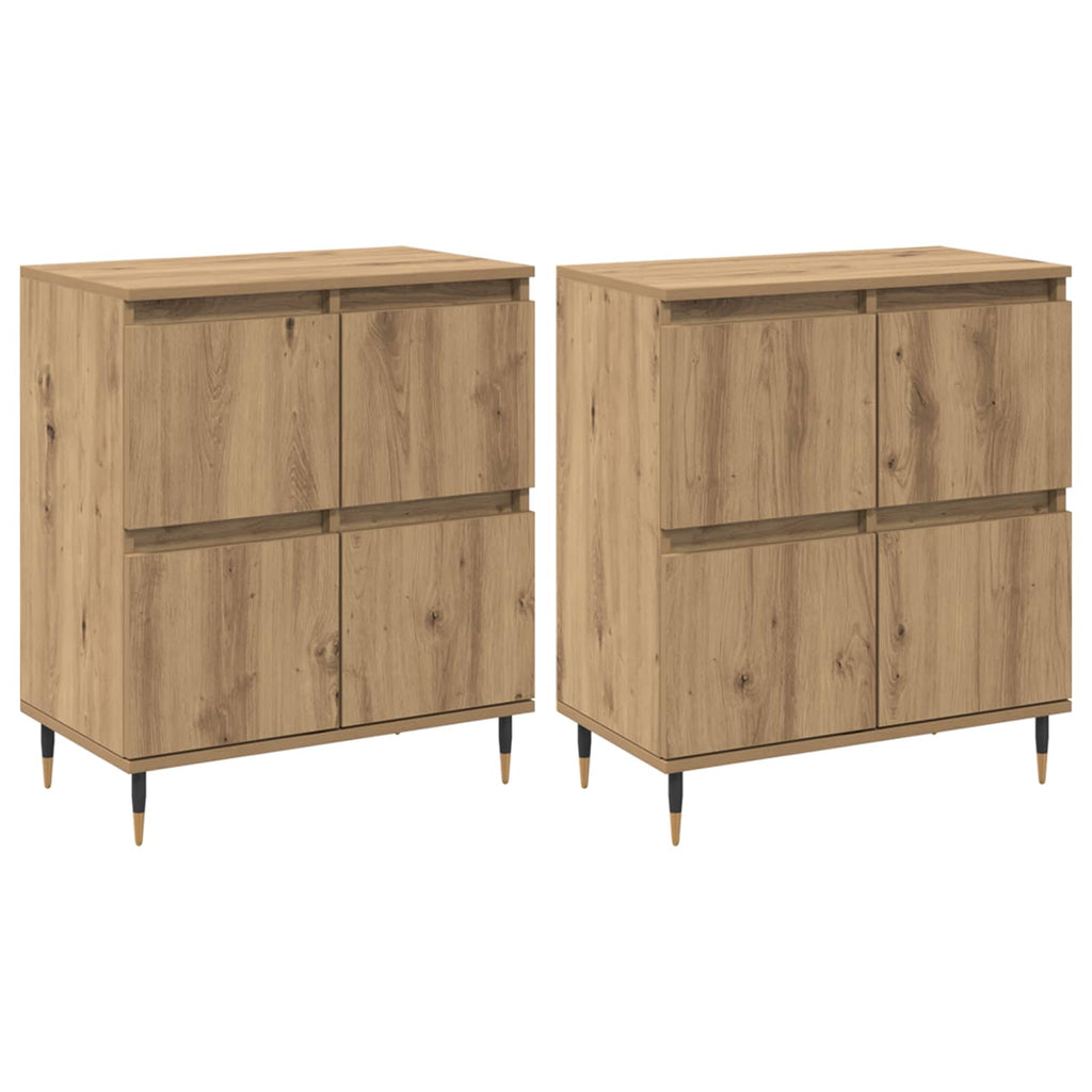 Aufbewahrungsschrank 2 pcs Artisan-Eiche 60 x 35 x 70 cm