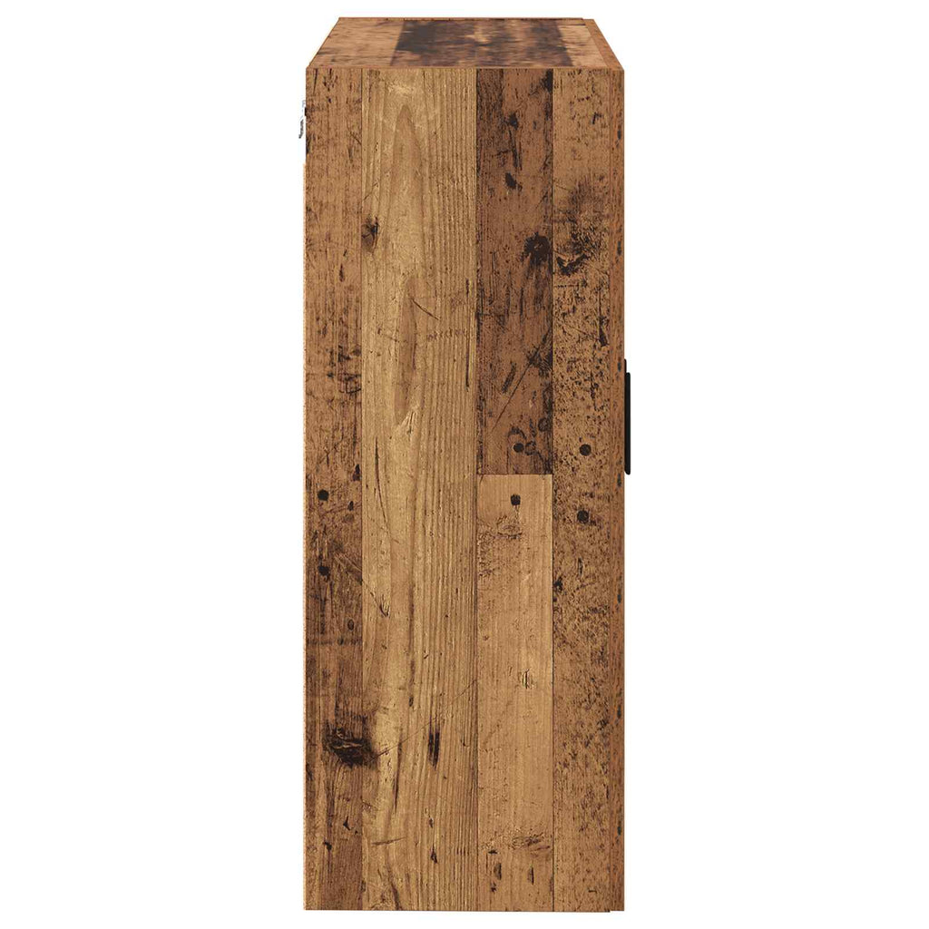Wandschrank 2 pcs Altholz 69,5 x 34 x 90 cm Holzwerkstoff