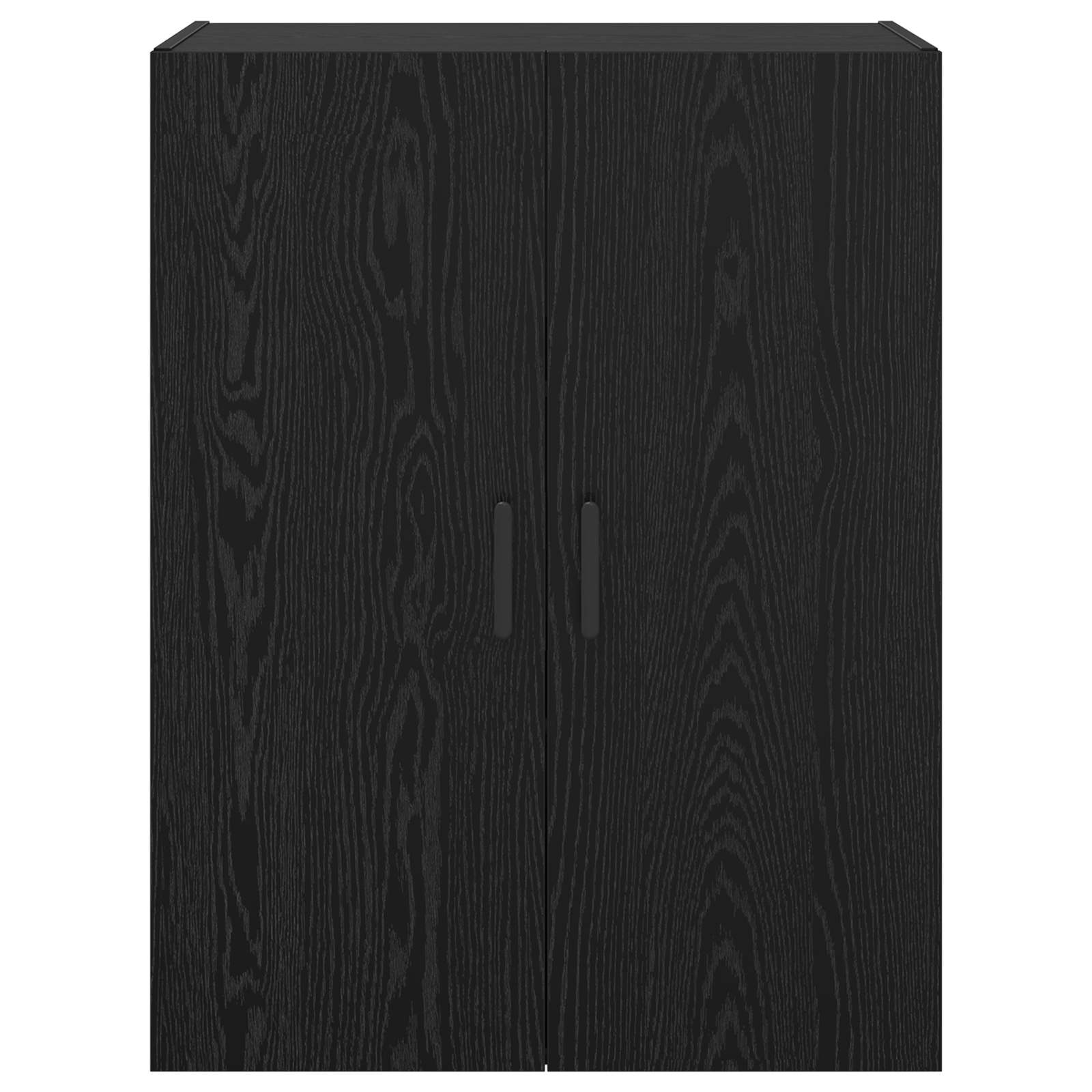 Wandschrank 2 pcs Schwarz Eichen-Optik 69,5 x 34 x 90 cm