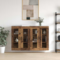 Wandmontierte Schränke 2 pcs Altholz 69,5 x 34 x 90 cm