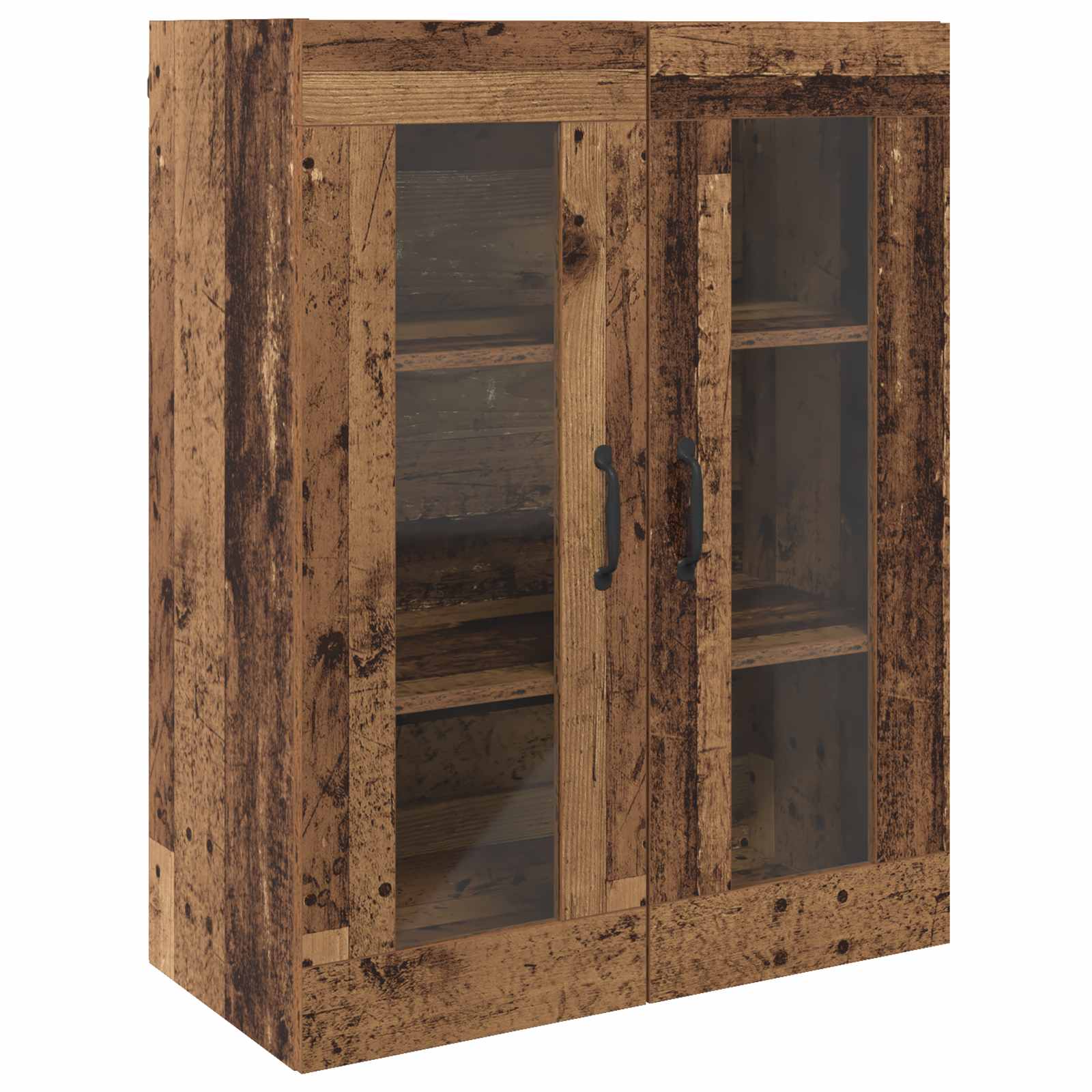 Wandmontierte Schränke 2 pcs Altholz 69,5 x 34 x 90 cm