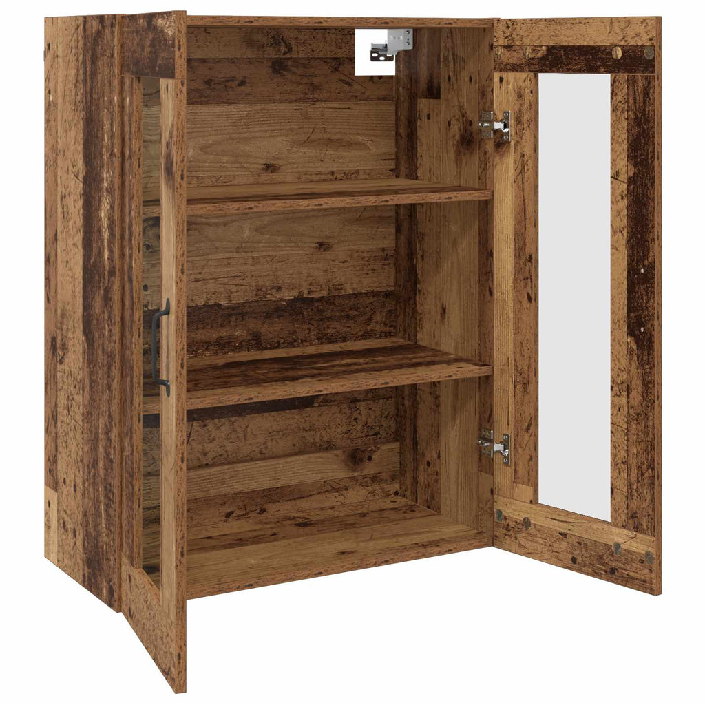 Wandmontierte Schränke 2 pcs Altholz 69,5 x 34 x 90 cm