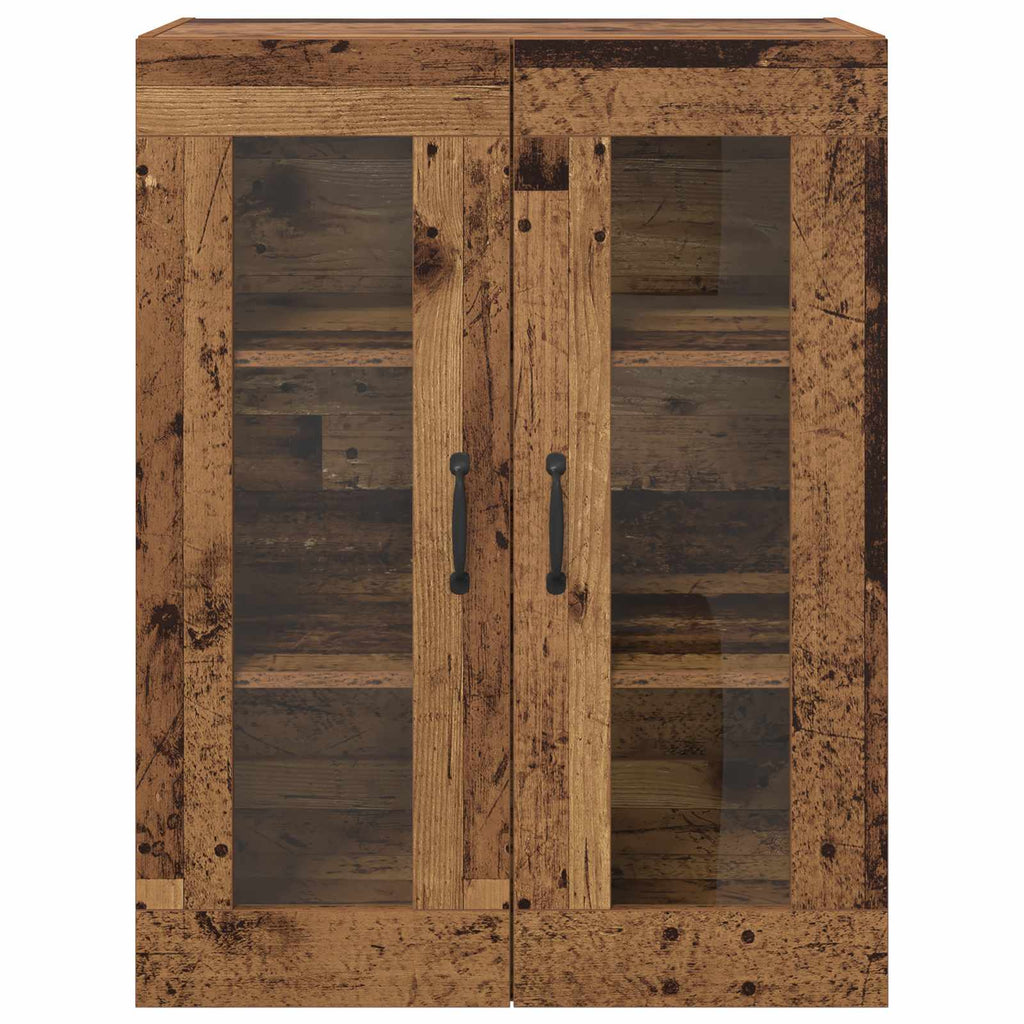 Wandmontierte Schränke 2 pcs Altholz 69,5 x 34 x 90 cm