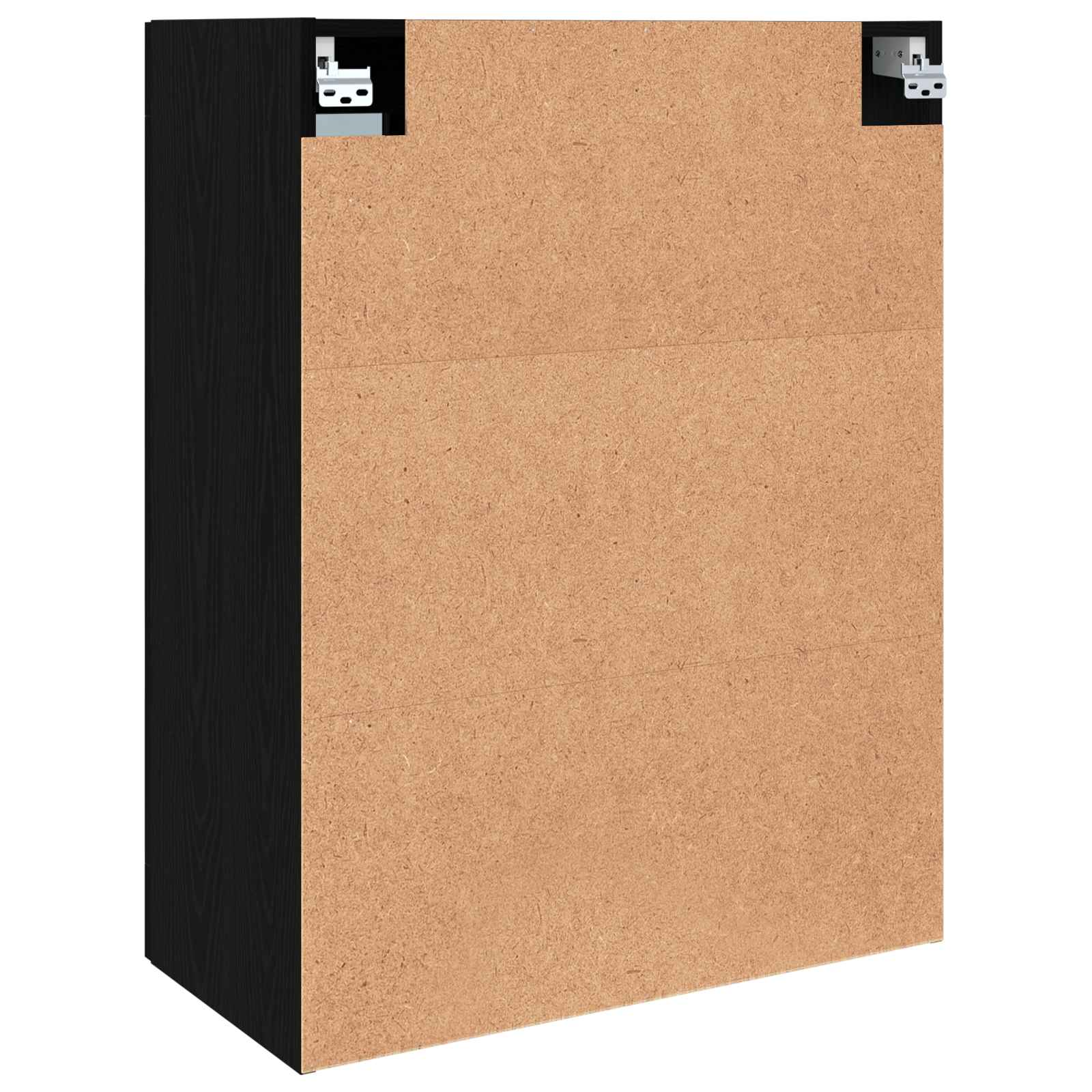 Wandmontierte Schränke 2 pcs Schwarz Eichen-Optik
