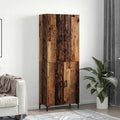 Highboard Wandmontiert Altholz 69,5 x 34 x 180 cm Holzwerkstoff