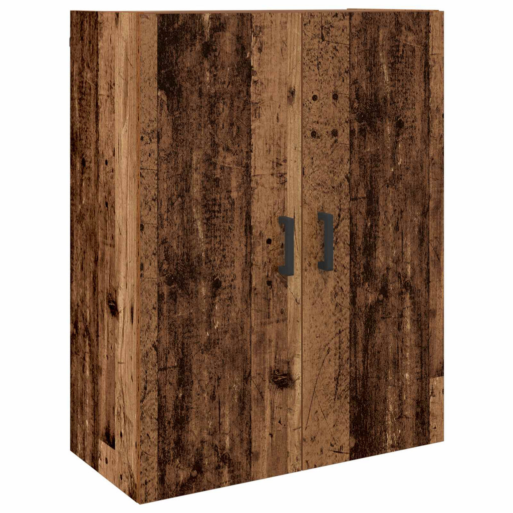 Highboard Wandmontiert Altholz 69,5 x 34 x 180 cm Holzwerkstoff