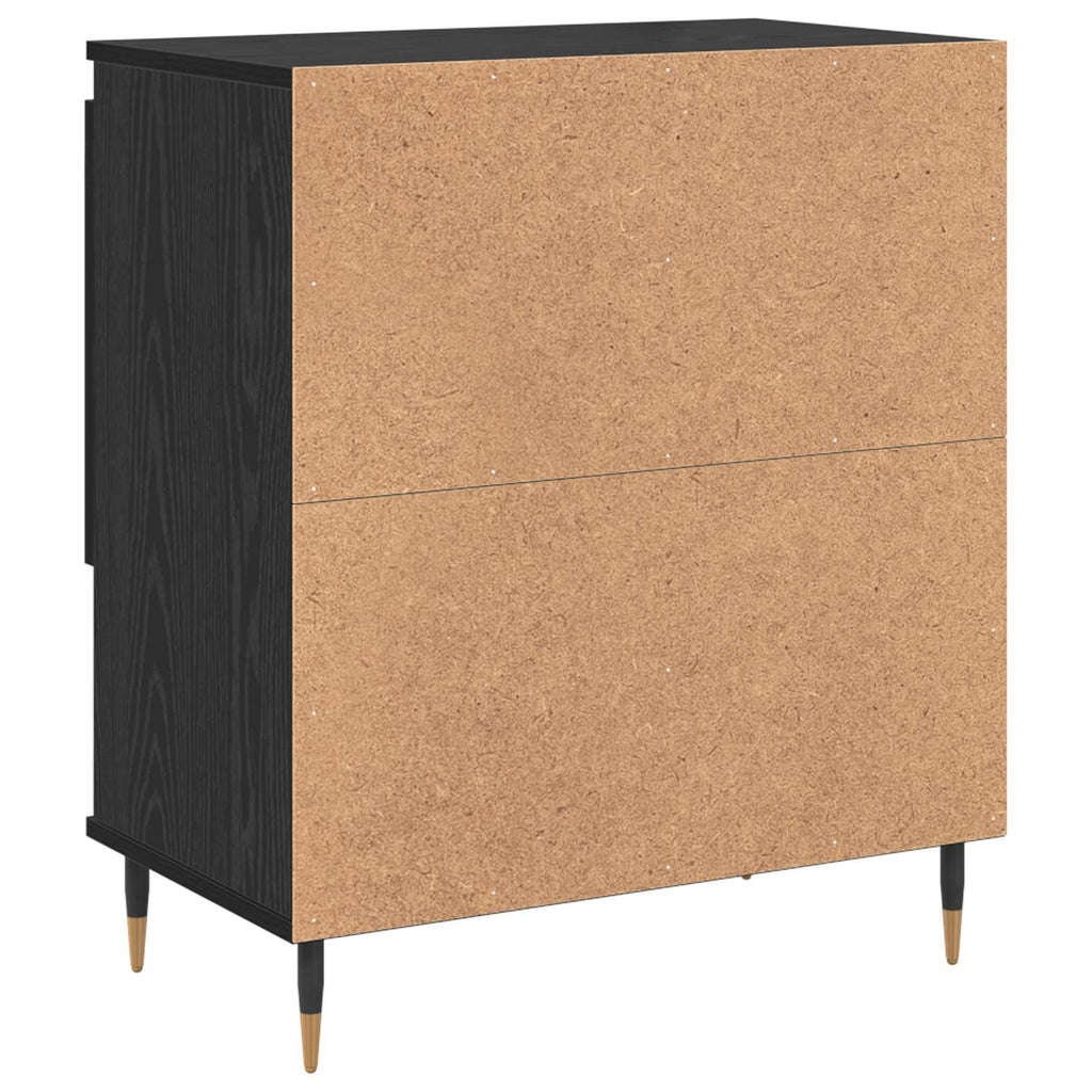 Sideboards 3 pcs Schwarz Eichen-Optik