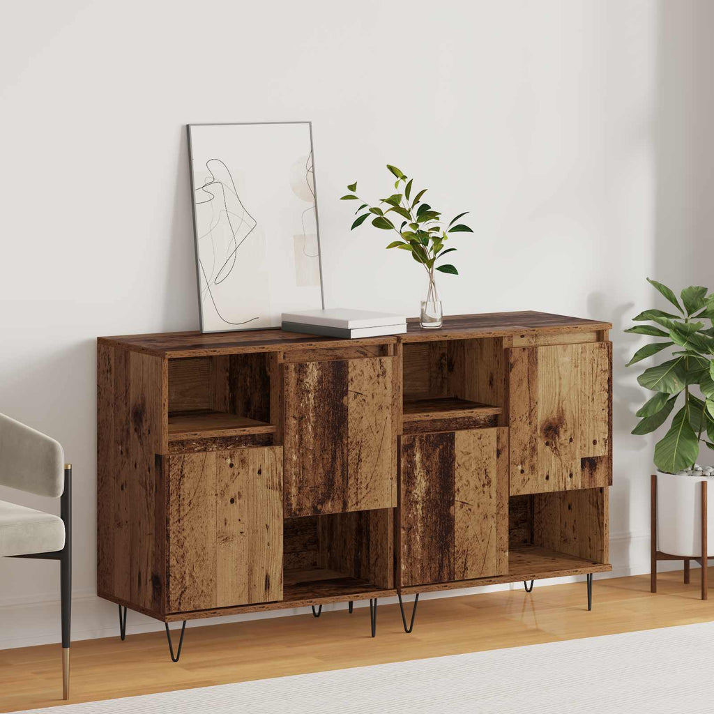 Sideboard 2 pcs Altholz 60 x 35 x 70 cm