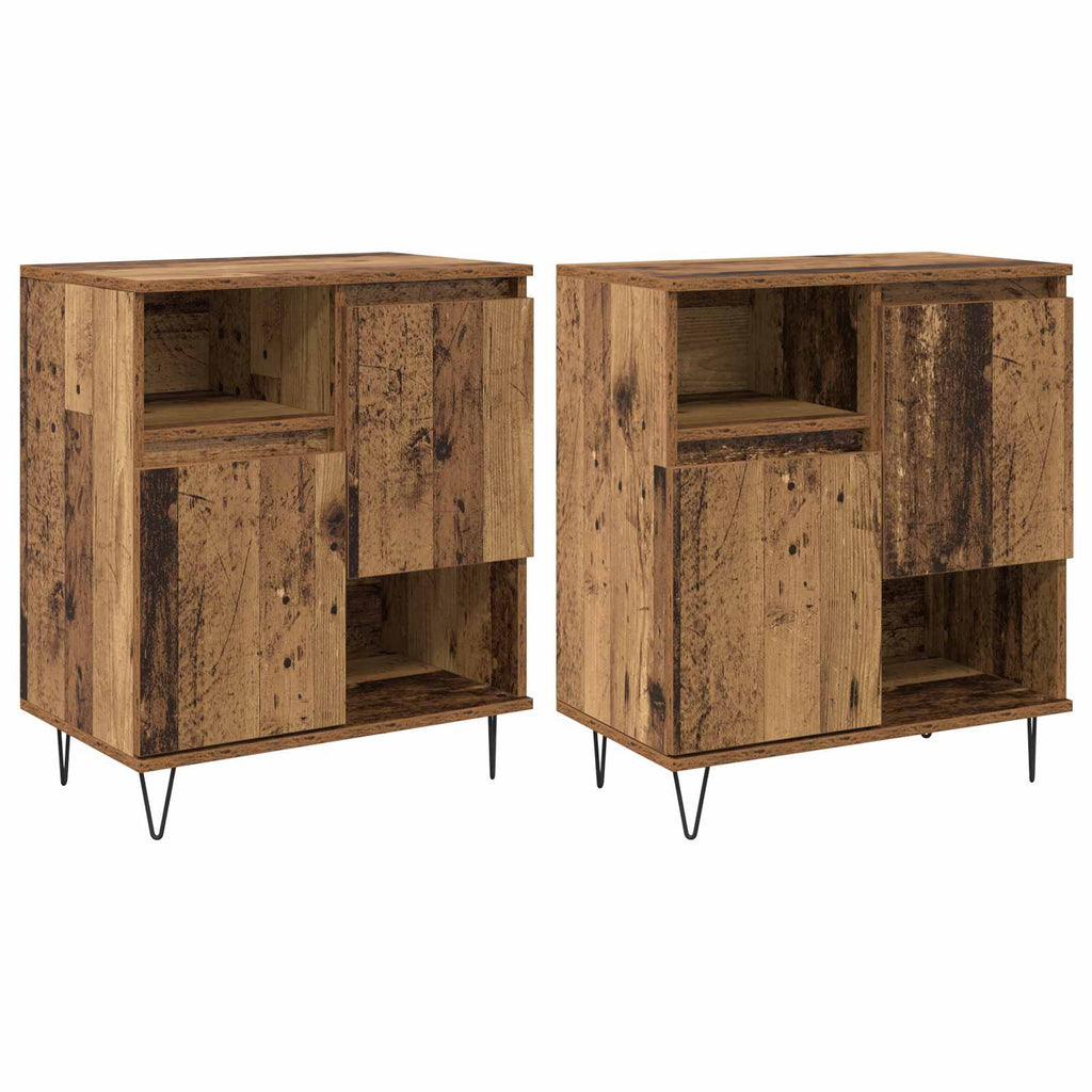 Sideboard 2 pcs Altholz 60 x 35 x 70 cm