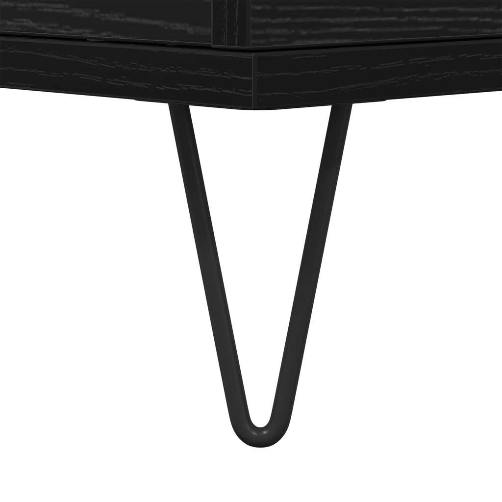 Sideboard 2 pcs Schwarz Eichen-Optik 60 x 35 x 70 cm