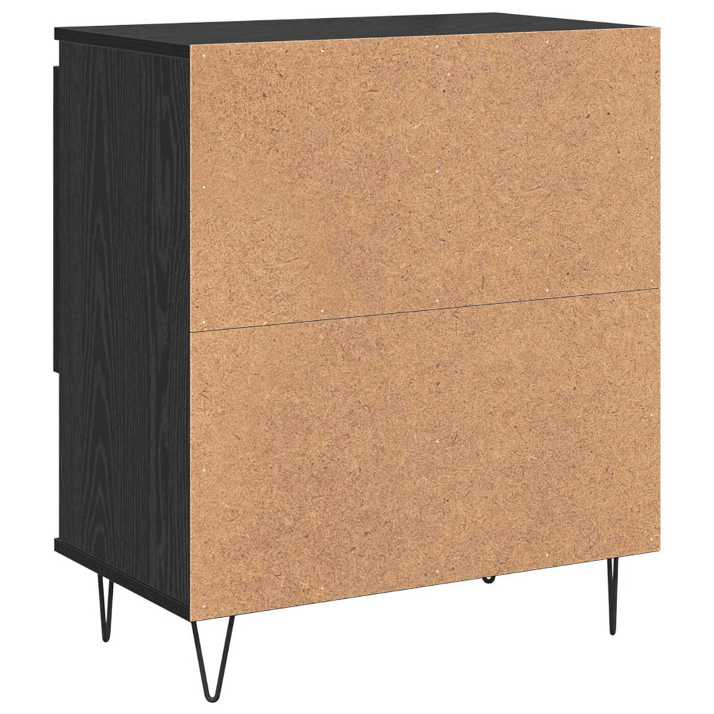 Sideboard 2 pcs Schwarz Eichen-Optik 60 x 35 x 70 cm