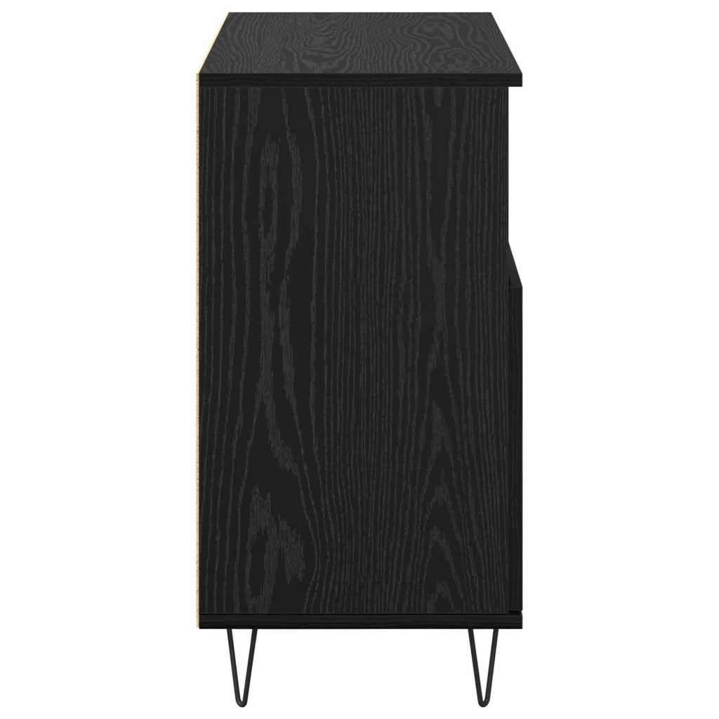 Sideboard 2 pcs Schwarz Eichen-Optik 60 x 35 x 70 cm