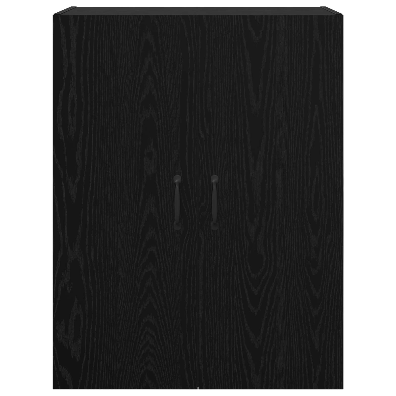 Wandschrank 2 pcs Schwarz Eichen-Optik 69,5 x 34 x 90 cm
