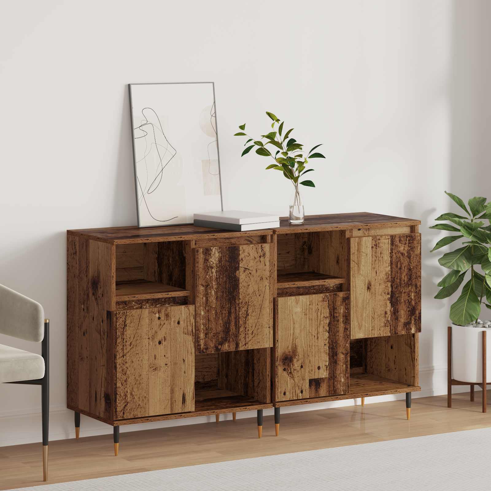 Sideboards 2 pcs Altholz