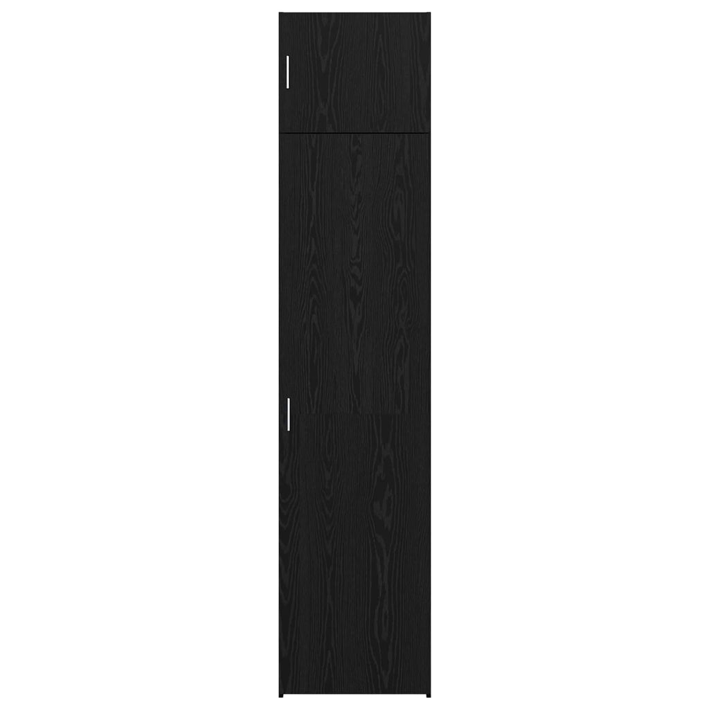 Sideboard 3 pcs Schwarz Eichen-Optik