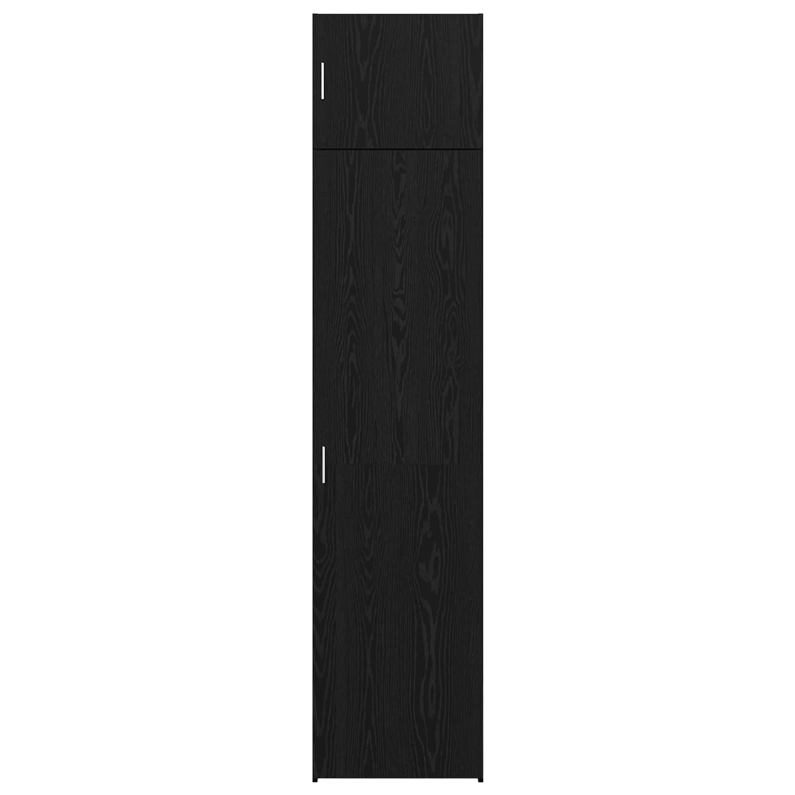 Sideboard 3 pcs Schwarz Eichen-Optik