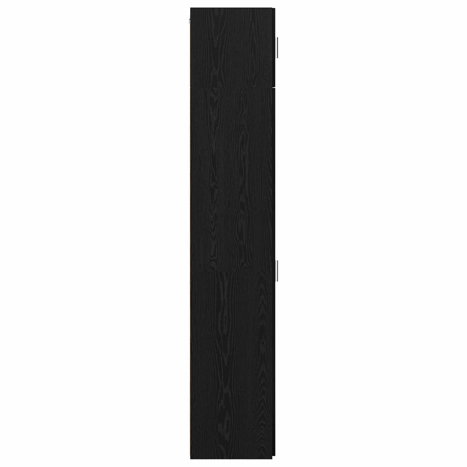 Sideboard 3 pcs Schwarz Eichen-Optik