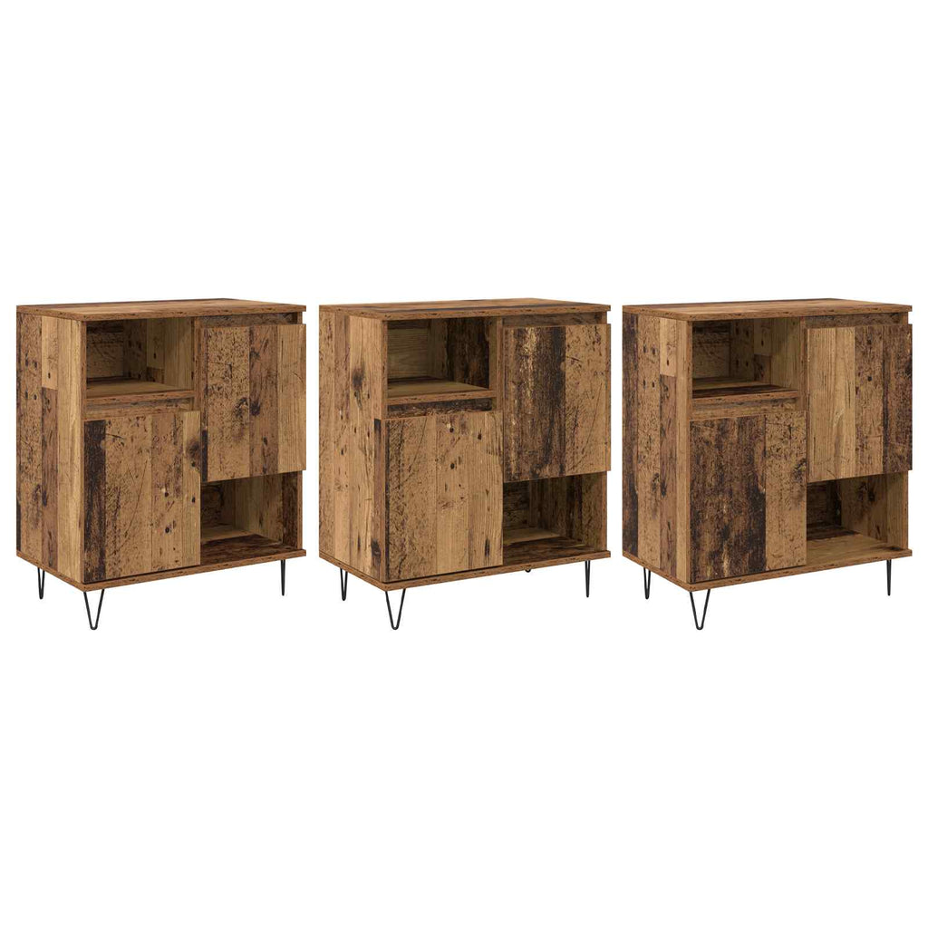 Sideboard 3 pcs Altholz 60 x 35 x 70 cm