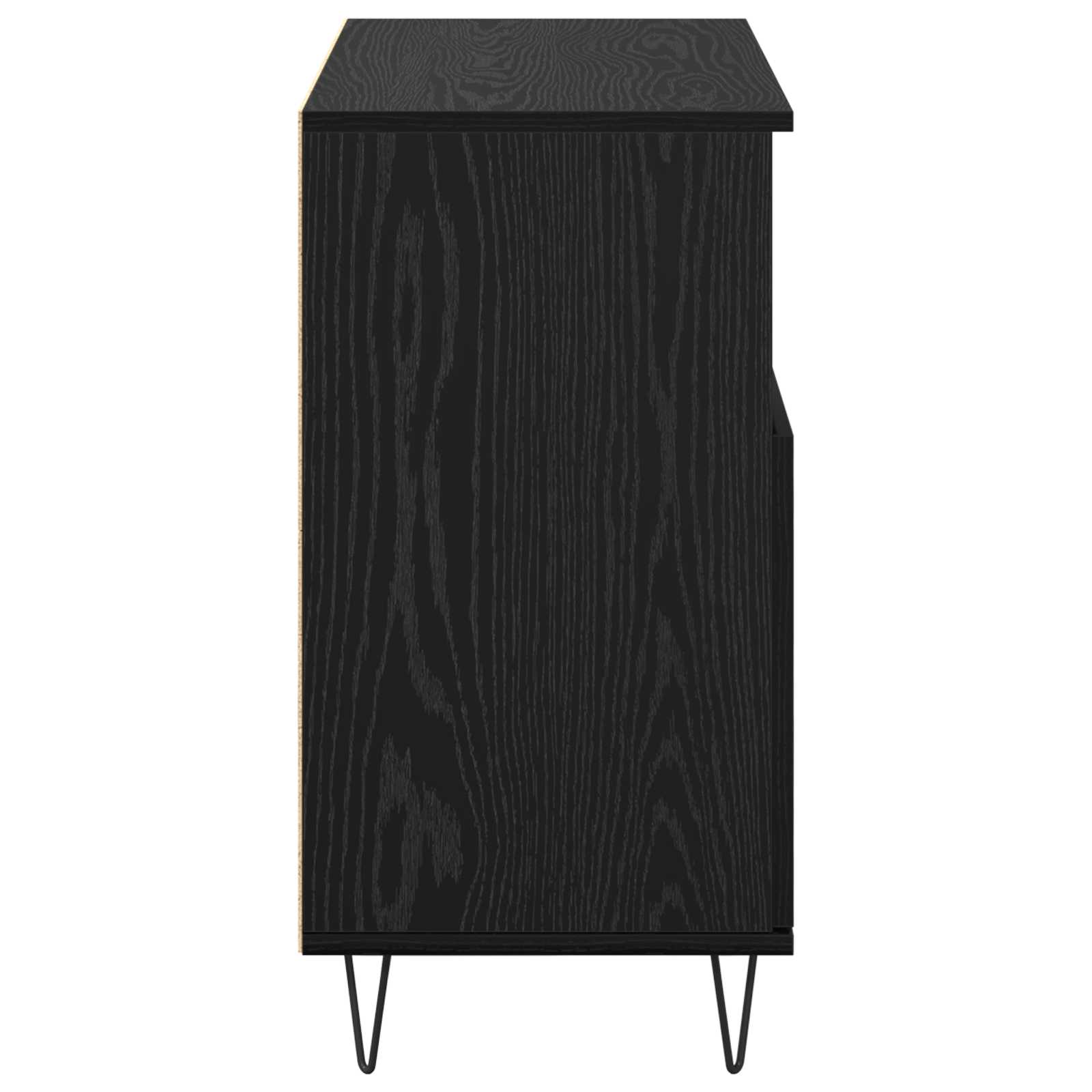 Sideboard 3 pcs Schwarz Eichen-Optik 60 x 35 x 70 cm