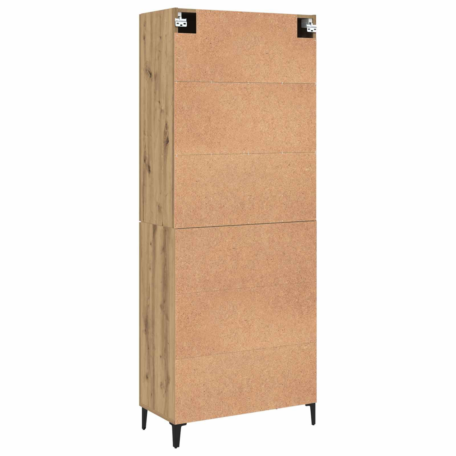 Highboard 2 pcs Artisan-Eiche Holzwerkstoff