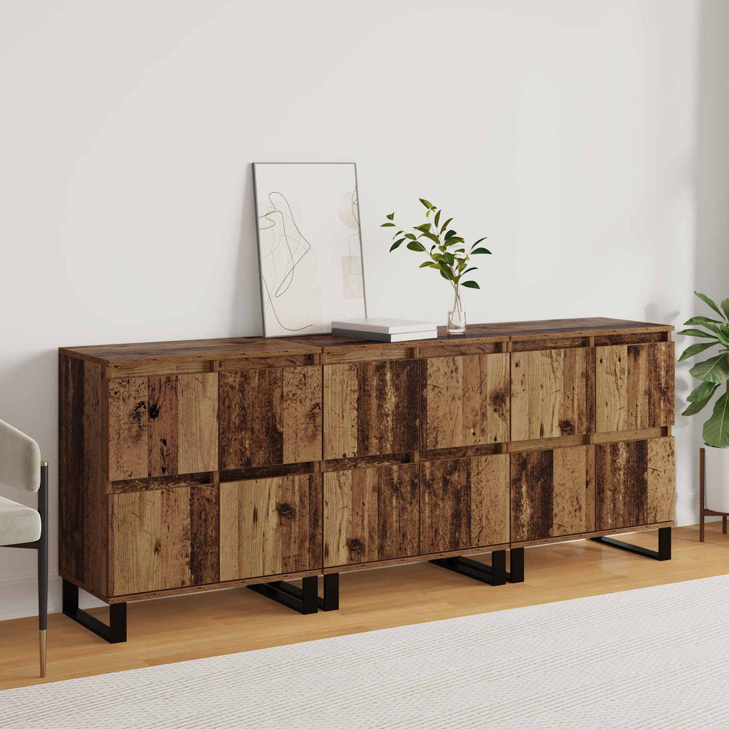 Sideboard 3 pcs Altholz 60 x 35 x 70 cm