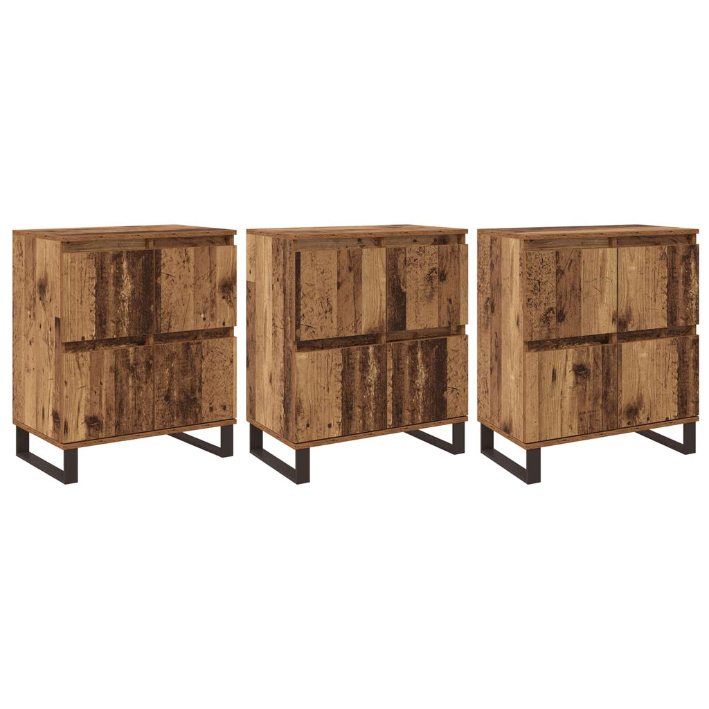 Sideboard 3 pcs Altholz 60 x 35 x 70 cm