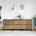 Sideboard 3 pcs Artisan-Eiche 60 x 35 x 70 cm