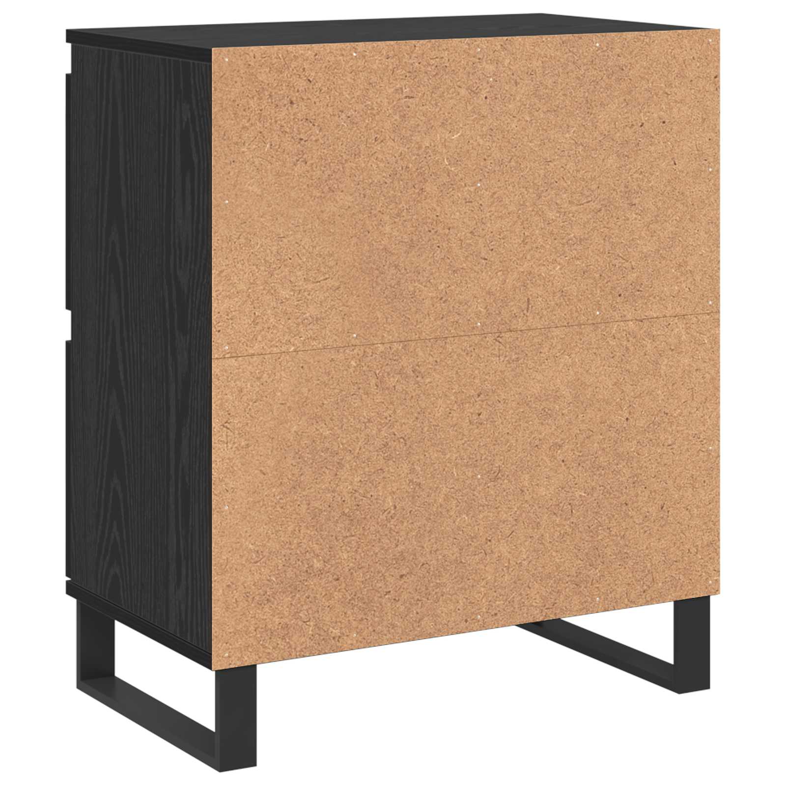 Sideboard 3 pcs Schwarz Eichen-Optik 60 x 35 x 70 cm