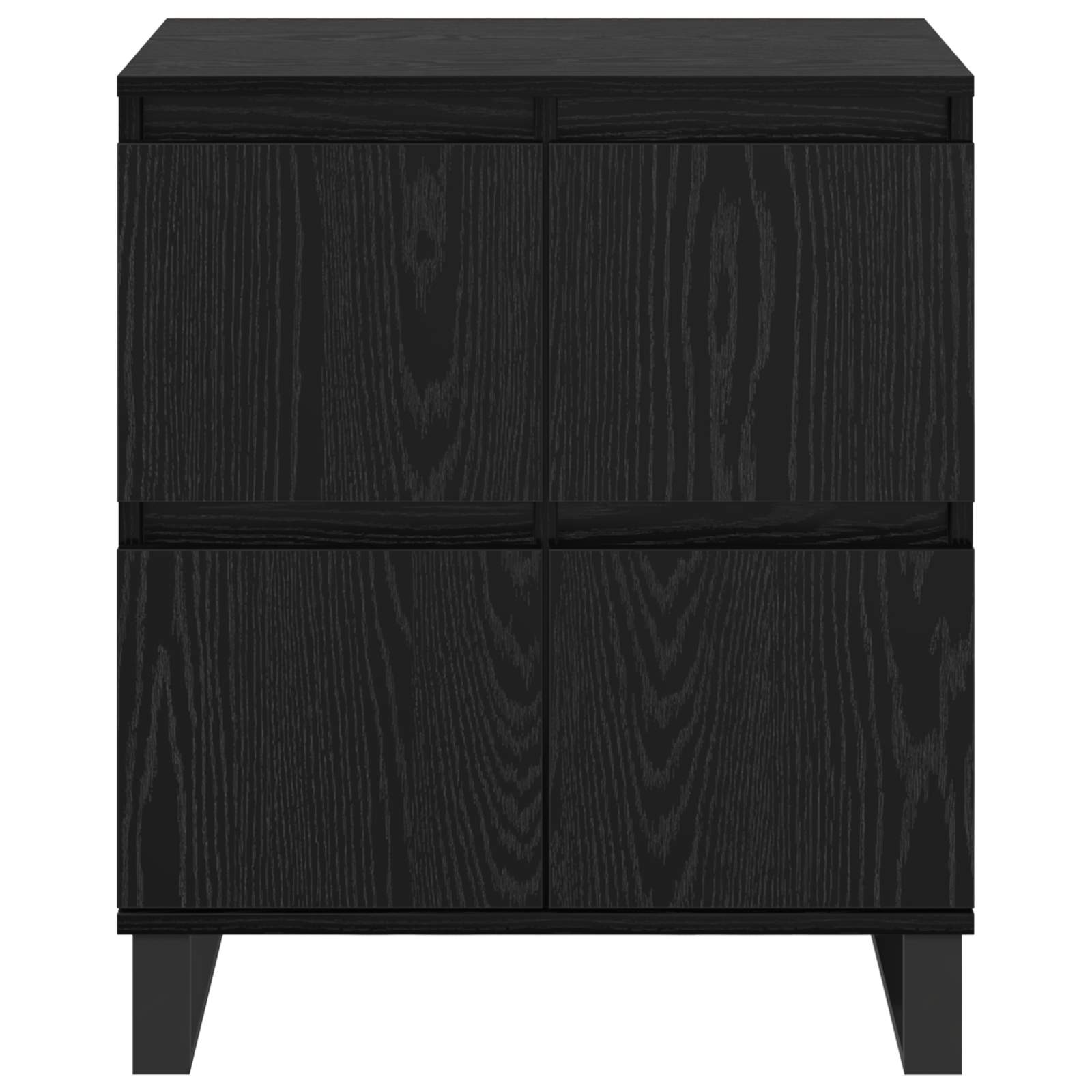 Sideboard 3 pcs Schwarz Eichen-Optik 60 x 35 x 70 cm
