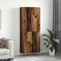 Highboard Wandmontiert Altholz 69,5 x 34 x 180 cm Holzwerkstoff