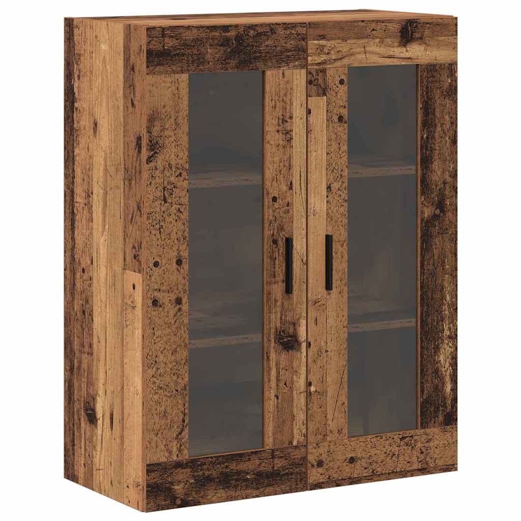 Wandmontierte Schränke 2 pcs Altholz 69,5 x 34 x 90 cm