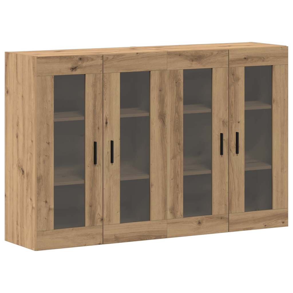 Wandmontierte Schränke 2 pcs Artisan-Eiche 69,5 x 34 x 90 cm