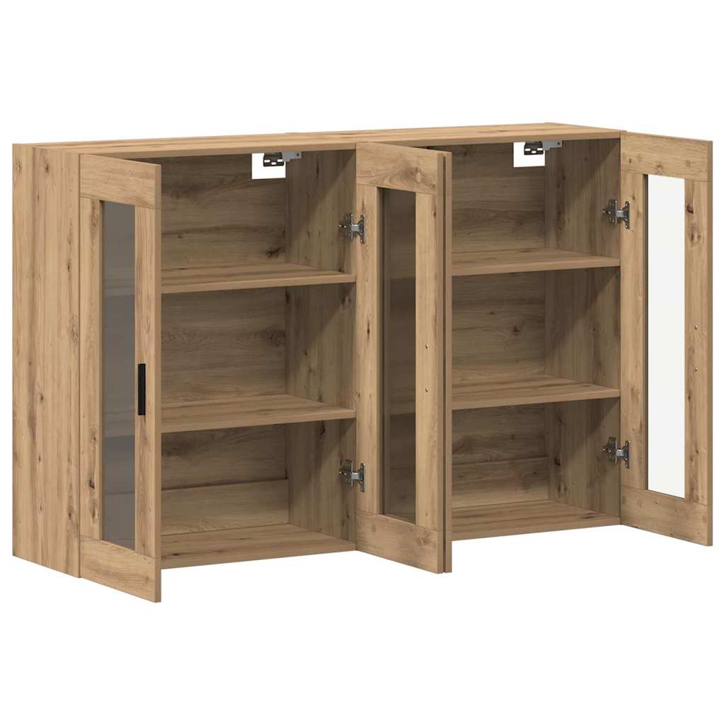 Wandmontierte Schränke 2 pcs Artisan-Eiche 69,5 x 34 x 90 cm