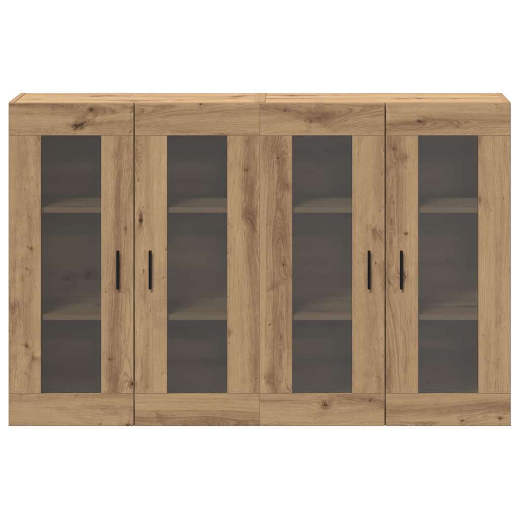 Wandmontierte Schränke 2 pcs Artisan-Eiche 69,5 x 34 x 90 cm