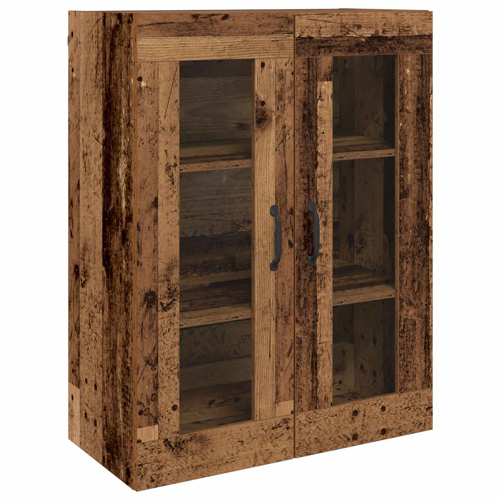 Highboard 2 pcs Altholz Holzwerkstoff