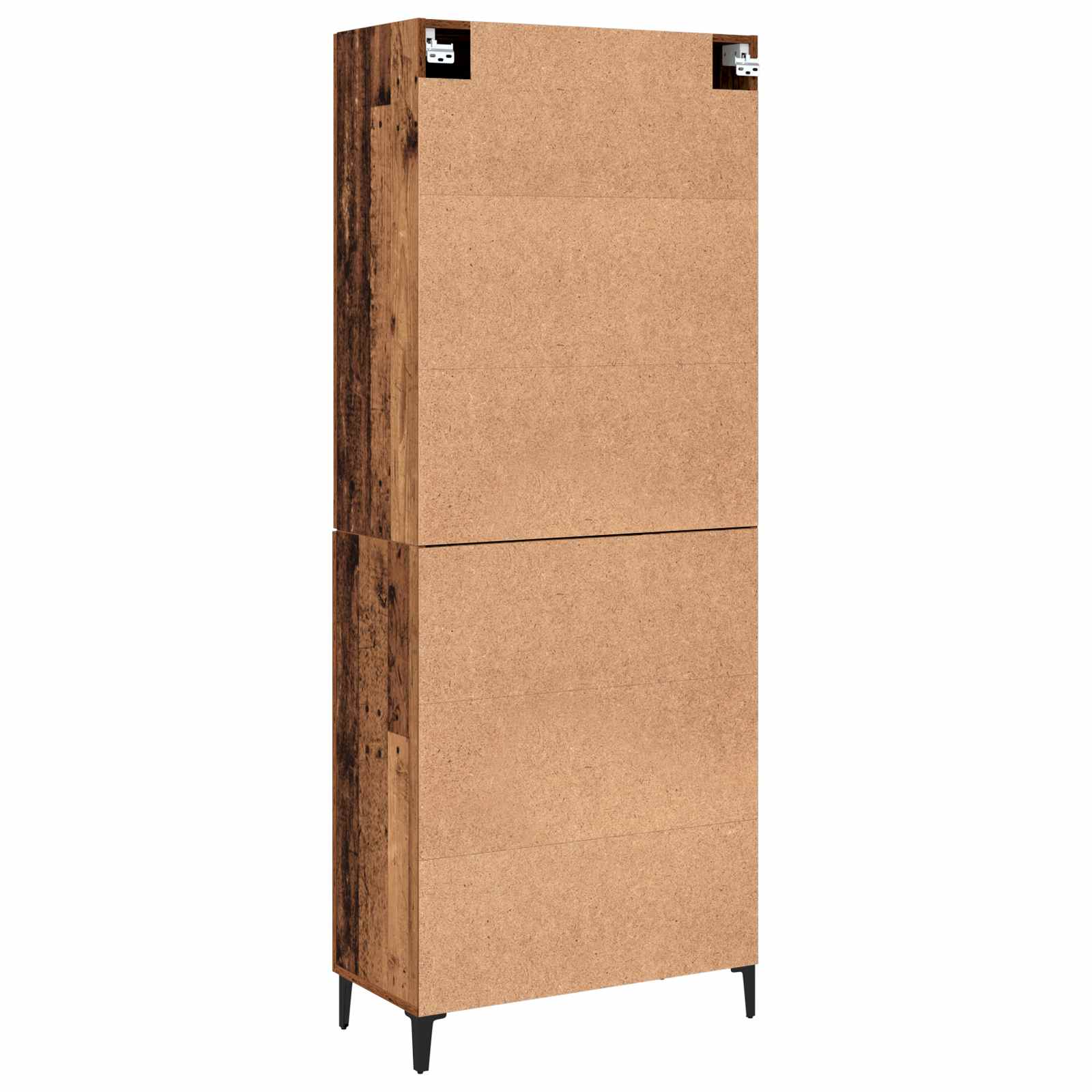 Highboard 2 pcs Altholz Holzwerkstoff