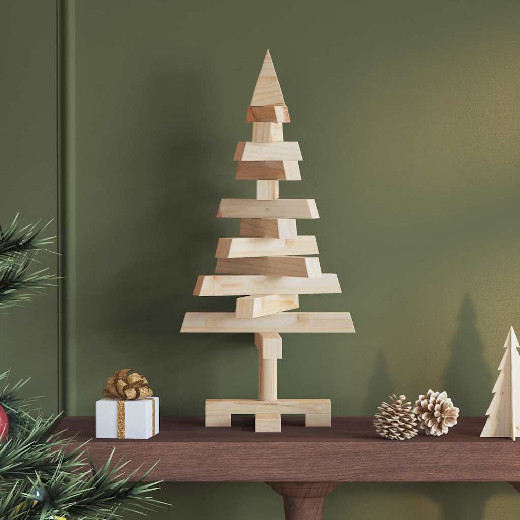 Weihnachtsbäume mit Ständer Natur 60 cm Massivholz Kiefer