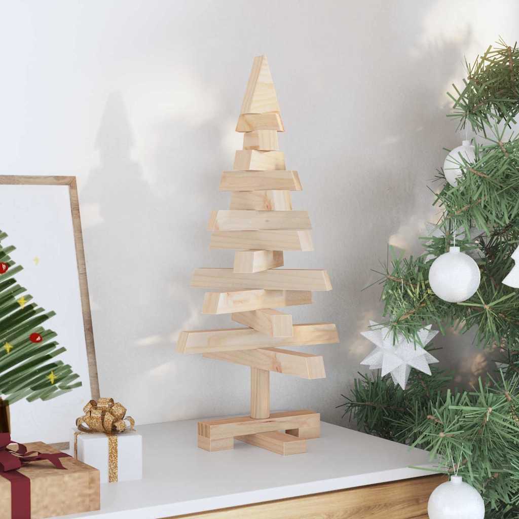 Weihnachtsbäume mit Ständer Natur 60 cm Massivholz Kiefer