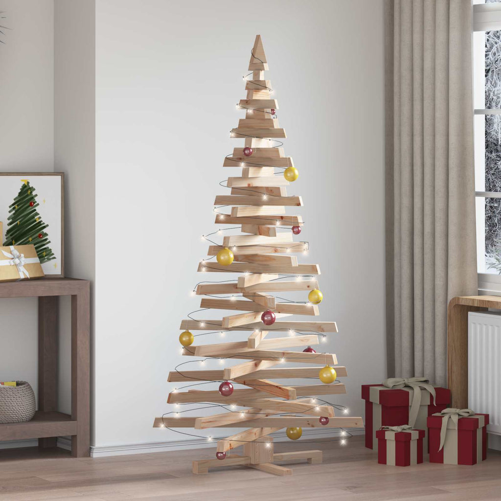 Weihnachtsbäume mit Ständer Natur 180 cm Massivholz Kiefer
