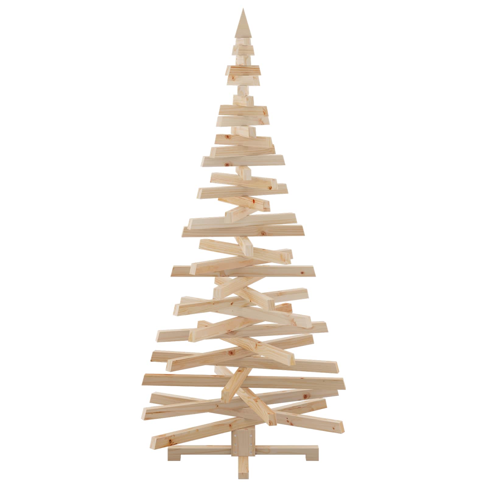 Weihnachtsbäume mit Ständer Natur 180 cm Massivholz Kiefer