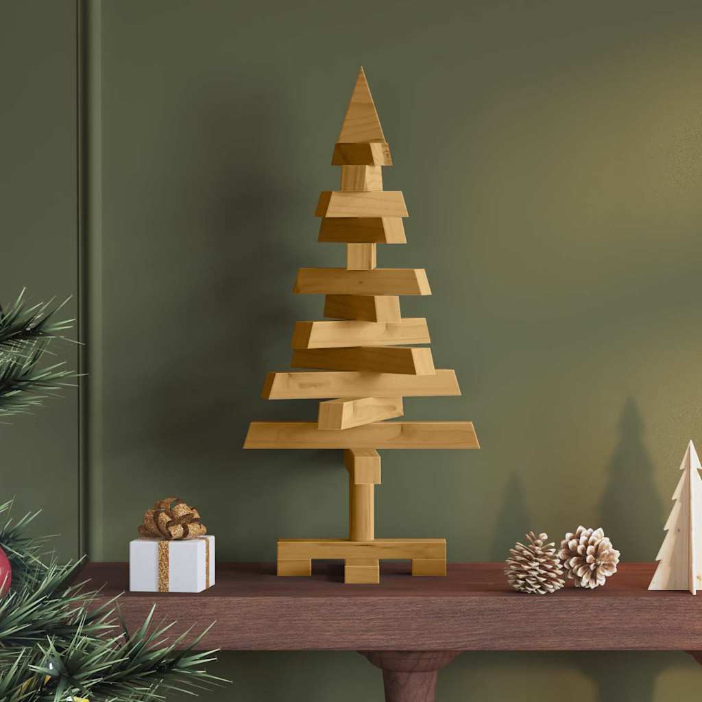 Weihnachtsbäume mit Ständer Braun 60 cm Massivholz Kiefer