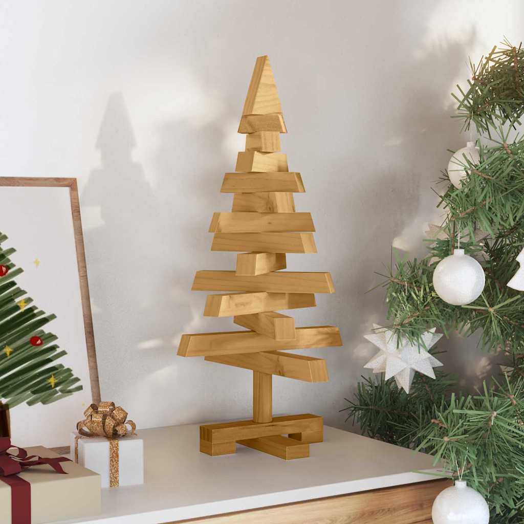 Weihnachtsbäume mit Ständer Braun 60 cm Massivholz Kiefer
