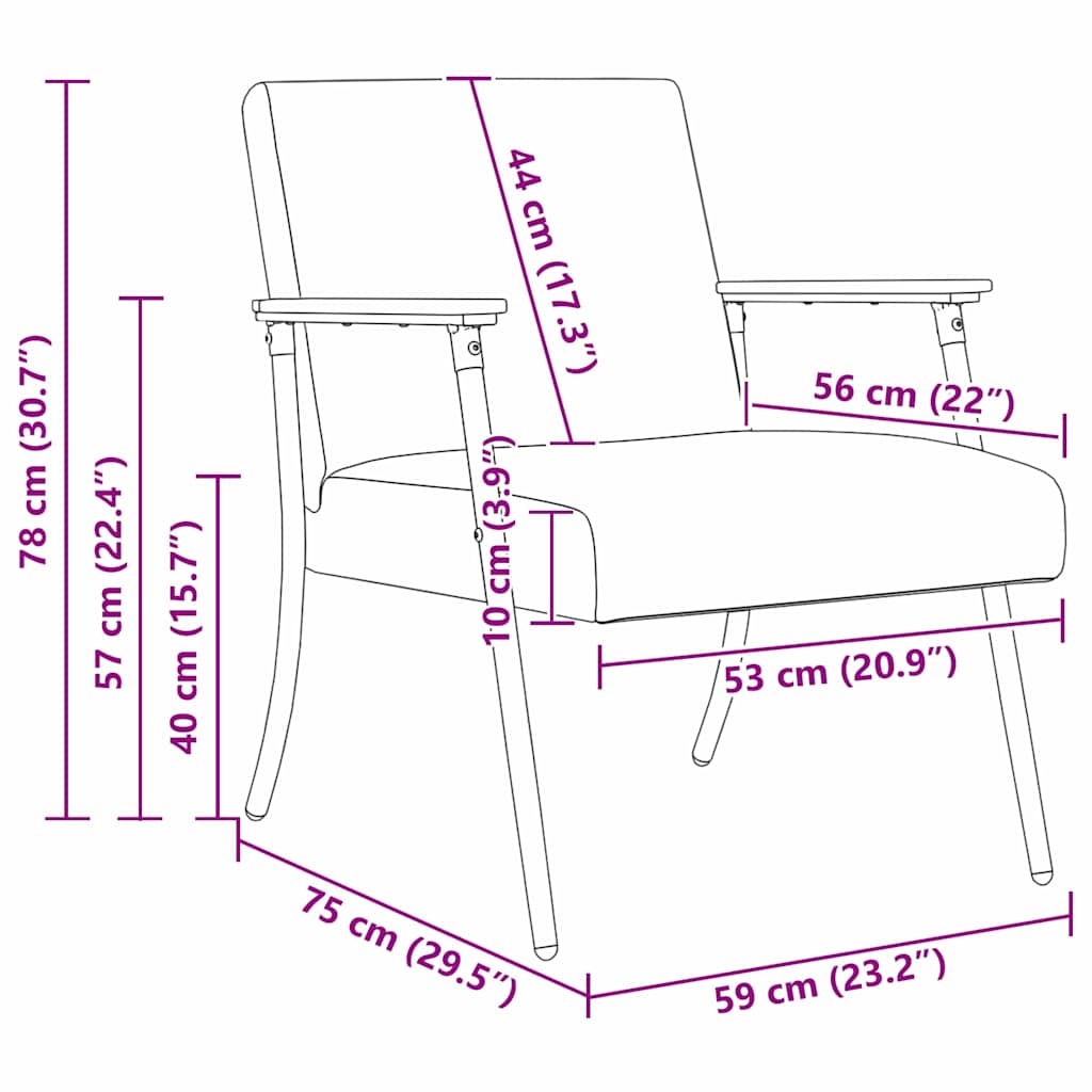 Sessel Hellgrau Stoff
