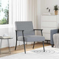 Sessel Hellgrau 59 x 75 x 78 cm Stoff